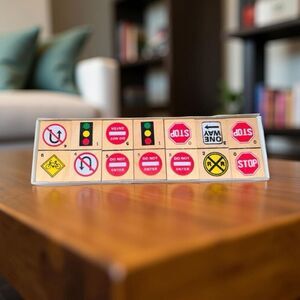 Vintage Safety Sign Dominoes by House Of Lloyd Game